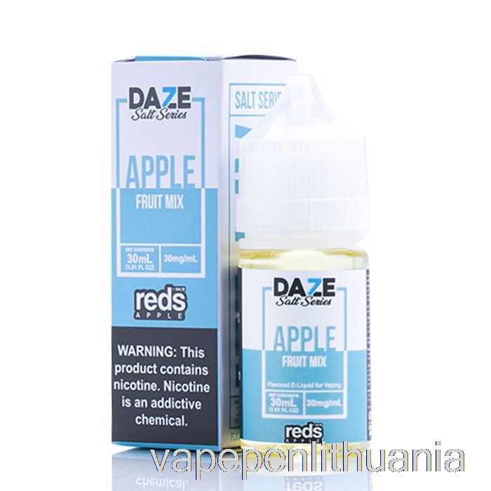 Vaisių Mišinys - Raudonųjų Obuolių E-sultys - 7 Daze Druska - 30 Ml 30 Mg Vape Skysčio